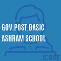 Gov.Post.Basic Ashram School Logo