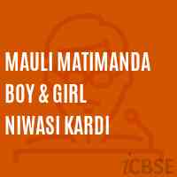 Mauli Matimanda Boy & Girl Niwasi Kardi Primary School Logo