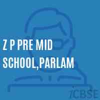 Z P Pre Mid School,Parlam Logo