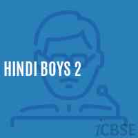 Hindi Boys 2 Primary School Logo