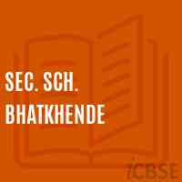 Sec. Sch. Bhatkhende Secondary School Logo