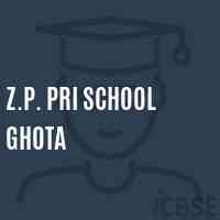 Z.P. Pri School Ghota Logo