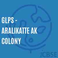 Glps - Aralikatte Ak Colony Primary School Logo