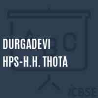 Durgadevi Hps-H.H. Thota Middle School Logo