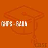Ghps - Bada Middle School Logo