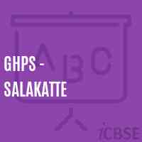 Ghps - Salakatte Middle School Logo