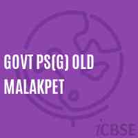 Govt Ps(G) Old Malakpet Primary School Logo