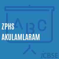 Zphs Akulamlaram Secondary School Logo