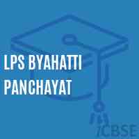 Lps Byahatti Panchayat Primary School Logo