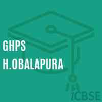 Ghps H.Obalapura Middle School Logo
