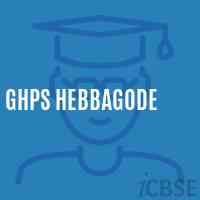 Ghps Hebbagode Middle School Logo