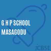 G H P School Masagodu Logo