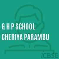 G H P School Cheriya Parambu Logo