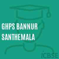 Ghps Bannur Santhemala Middle School Logo
