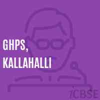Ghps, Kallahalli Primary School Logo