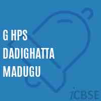G Hps Dadighatta Madugu Middle School Logo