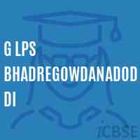 G Lps Bhadregowdanadoddi Primary School Logo