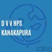 D V V Hps Kanakapura Middle School Logo