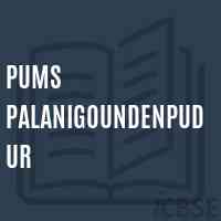 Pums Palanigoundenpudur Middle School Logo