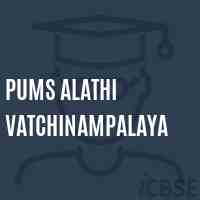Pums Alathi Vatchinampalaya Middle School Logo