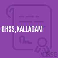 Ghss,Kallagam High School Logo