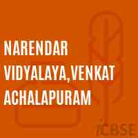Narendar Vidyalaya,Venkatachalapuram School Logo