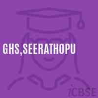Ghs,Seerathopu Secondary School Logo
