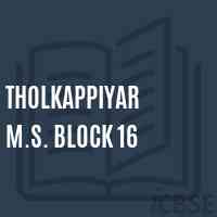 Tholkappiyar M.S. Block 16 Middle School Logo