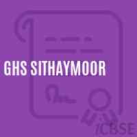 Ghs Sithaymoor Secondary School Logo