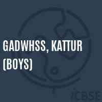 Gadwhss, Kattur (Boys) High School Logo