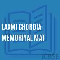 Laxmi Chordia Memoriyal Mat Senior Secondary School Logo