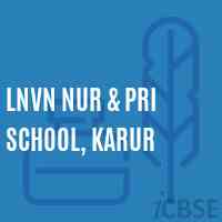 Lnvn Nur & Pri School, Karur Logo