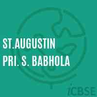 St.Augustin Pri. S. Babhola Primary School Logo