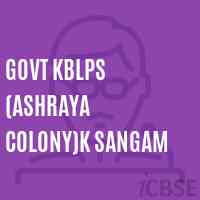 Govt Kblps (Ashraya Colony)K Sangam Primary School Logo