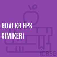 Govt Kb Hps Simikeri Middle School Logo