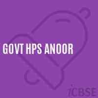 Govt Hps An0Or Middle School Logo