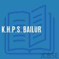 K.H.P.S. Bailur Middle School Logo