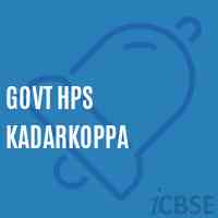Govt Hps Kadarkoppa Middle School Logo