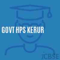 Govt Hps Kerur Middle School Logo