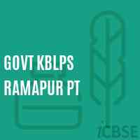 Govt Kblps Ramapur Pt Primary School Logo