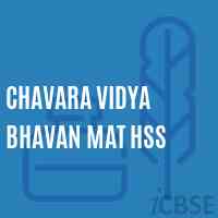 Chavara Vidya Bhavan Mat Hss Senior Secondary School Logo