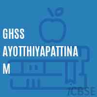 Ghss Ayotthiyapattinam High School Logo