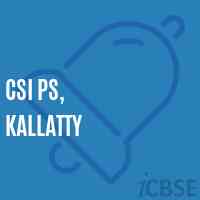 Csi Ps, Kallatty Primary School Logo