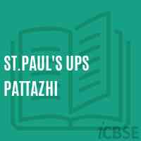 St.Paul'S Ups Pattazhi Upper Primary School Logo