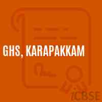 GHS, Karapakkam Secondary School Logo