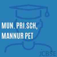 Mun. Pri.Sch, Mannur Pet Primary School Logo