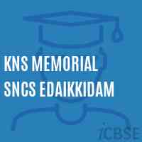 Kns Memorial Sncs Edaikkidam School Logo