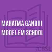 Mahatma Gandhi Model Em School Logo