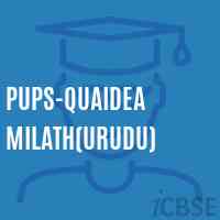 Pups-Quaidea Milath(Urudu) Primary School Logo