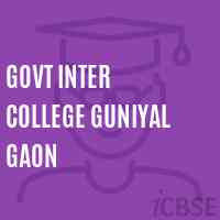 Govt Inter College Guniyal Gaon High School Logo